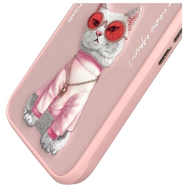 Nimmy Glasses Cool Cat dėklas iPhone 16 – rožinis - Image 7