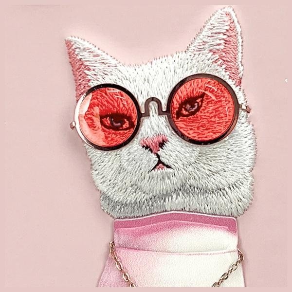 Nimmy Glasses Cool Cat dėklas iPhone 16 – rožinis - Image 9