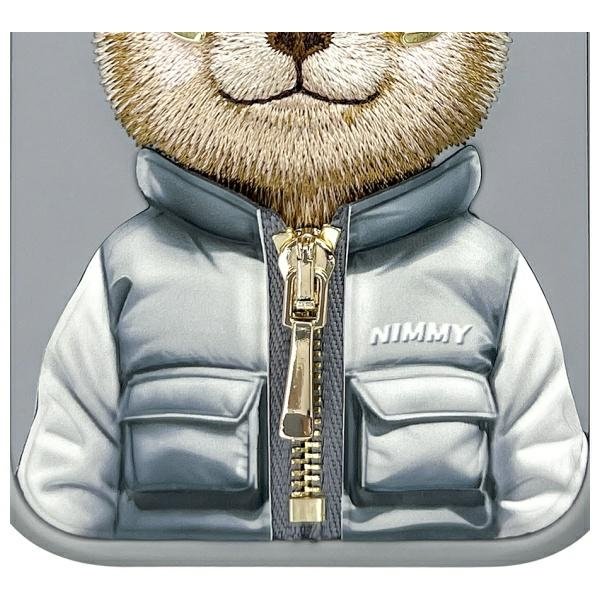 Nimmy Cool&Cute 2.0 Bear dėklas iPhone 16 – pilkas - Image 9