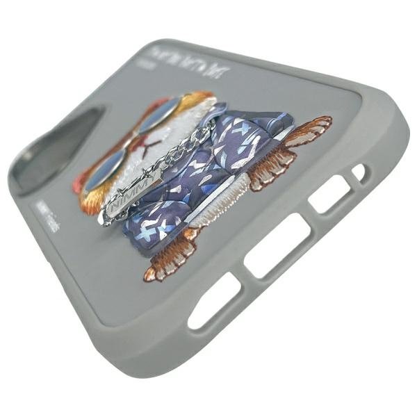 Nimmy Glasses Cool Cat dėklas iPhone 16 – pilkas - Image 8