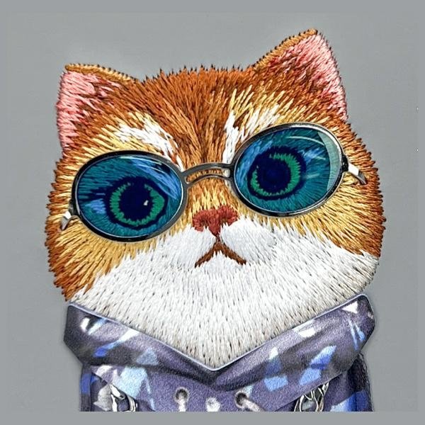 Nimmy Glasses Cool Cat dėklas iPhone 16 – pilkas - Image 9