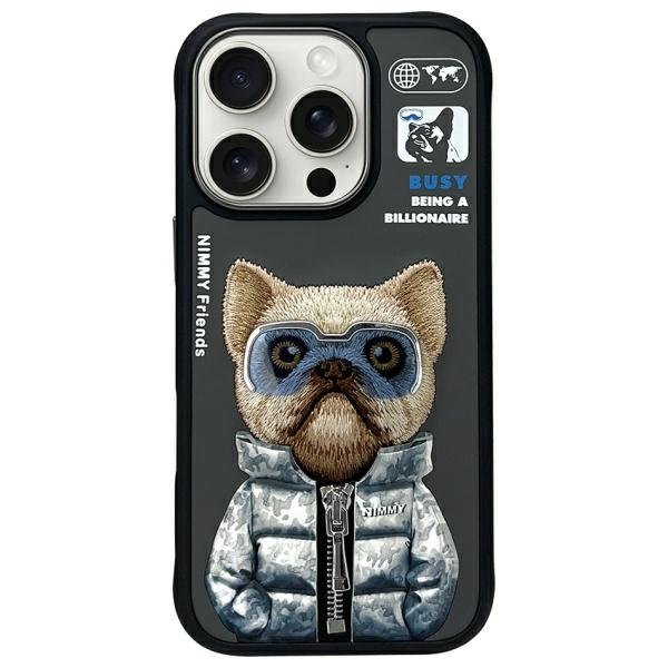 Nimmy Cool&Cute 2.0 Dog Case for iPhone 16 Pro - Black