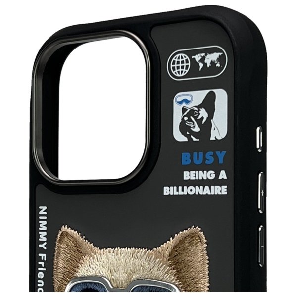 Nimmy Cool&Cute 2.0 Dog dėklas iPhone 16 Pro – juodas - Image 3