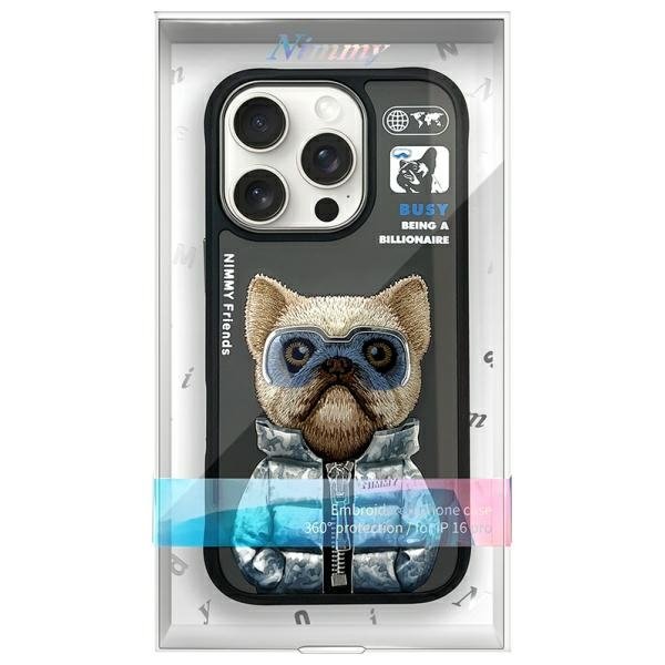 Nimmy Cool&Cute 2.0 Dog dėklas iPhone 16 Pro – juodas - Image 9