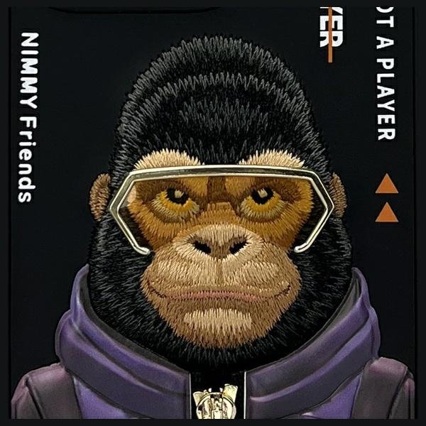 Nimmy Cool&Cute 2.0 Monkey dėklas iPhone 16 Pro – juodas - Image 7