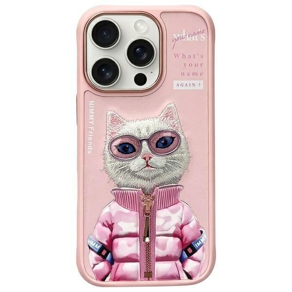 Nimmy Cool&Cute 2.0 Cat Case for iPhone 16 Pro - Pink