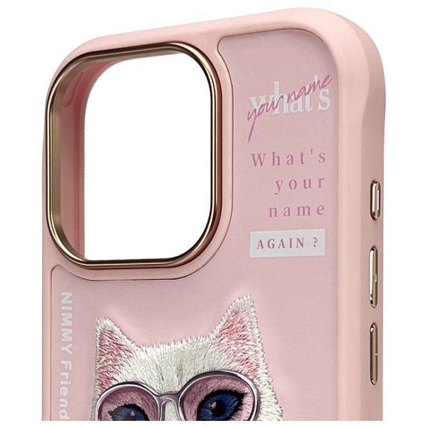 Nimmy Cool&Cute 2.0 Cat dėklas iPhone 16 Pro – rožinis - Image 3