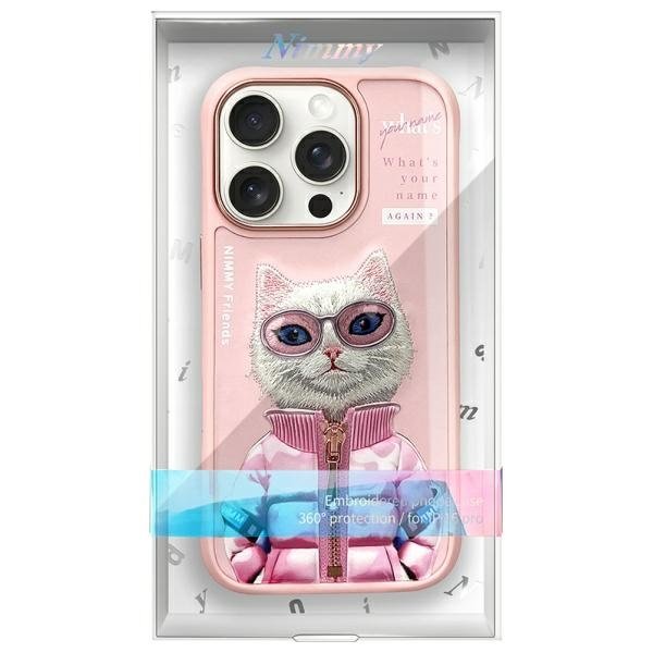 Nimmy Cool&Cute 2.0 Cat dėklas iPhone 16 Pro – rožinis - Image 9