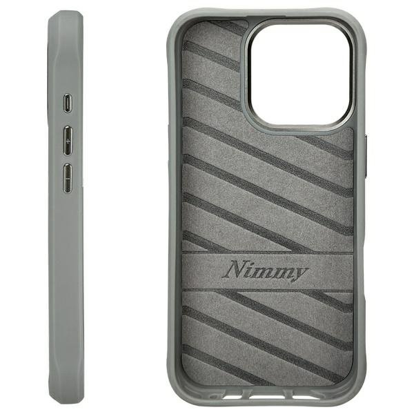 Nimmy Glasses Cool Cat dėklas iPhone 16 Pro – pilkas - Image 2