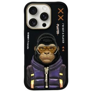 Nimmy Cool&Cute 2.0 Monkey Case for iPhone 16 Pro Max - Black