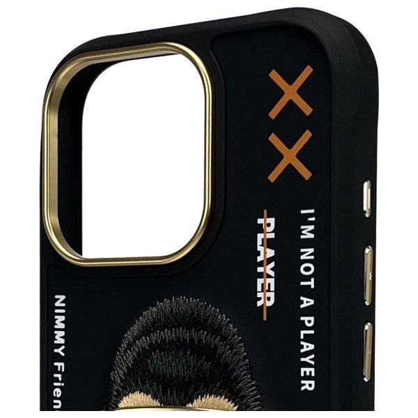 Nimmy Cool&Cute 2.0 Monkey dėklas iPhone 16 Pro Max – juodas - Image 3
