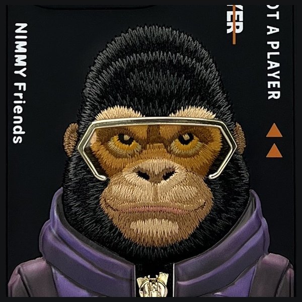 Nimmy Cool&Cute 2.0 Monkey dėklas iPhone 16 Pro Max – juodas - Image 7