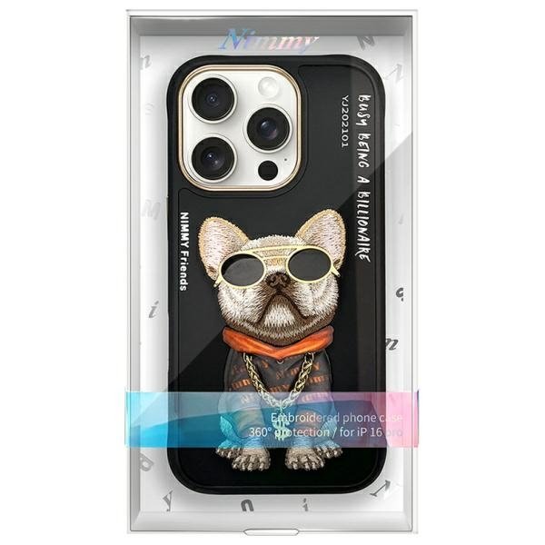 Nimmy Glasses Cool Dog dėklas iPhone 16 Pro Max – juodas - Image 9
