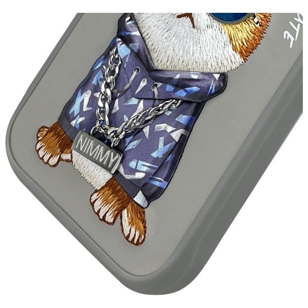 Nimmy Glasses Cool Cat dėklas iPhone 16 Pro Max – pilkas - Image 4