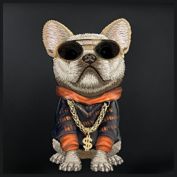 Nimmy Crossbody Glasses Cool Dog rankinė per petį – juoda - Image 3