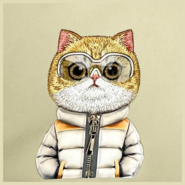Nimmy Crossbody Cool&Cute 2.0 Cat rankinė per petį – žalia - Image 3