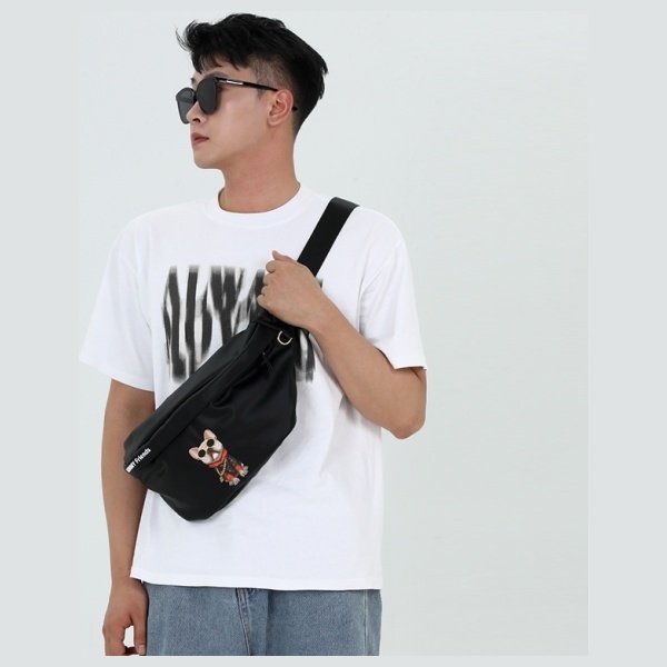 Nimmy Crossbody Glasses Cool Dog rankinė per petį – žalia - Image 6