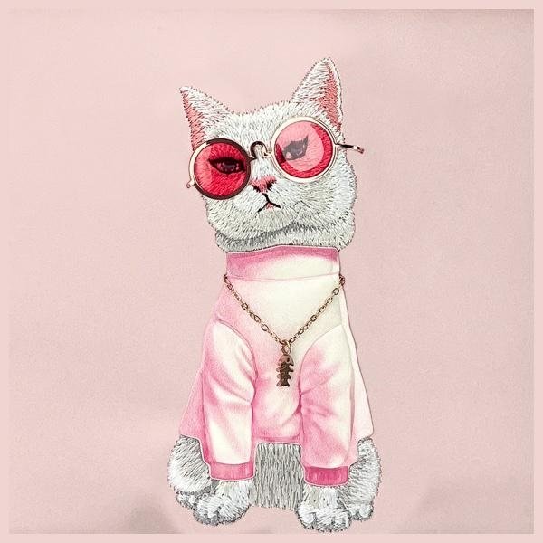 Nimmy Crossbody Glasses Cool Cat rankinė per petį – rožinė - Image 3