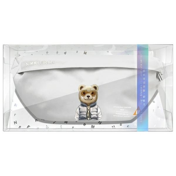 Nimmy Crossbody Cool&Cute 2.0 Bear rankinė per petį – pilka - Image 5
