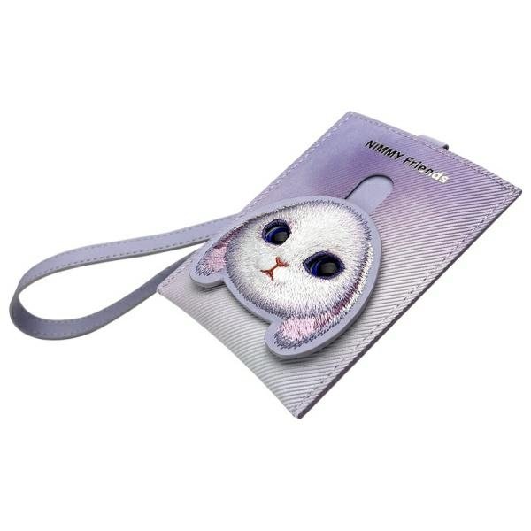 Nimmy Big Eyed Pet 2.0 Rabbit kortelių dėklas-piniginė – violetinis - Image 2