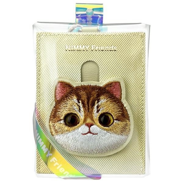 Nimmy Big Eyed Pet 2.0 Cat kortelių dėklas-piniginė – smėlinis - Image 6