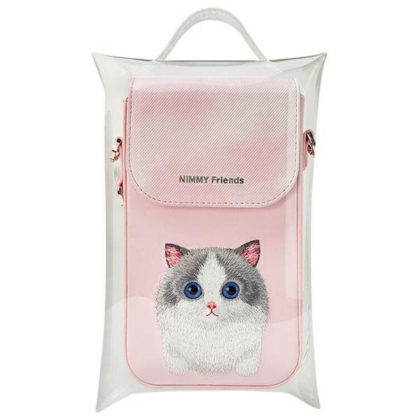 Nimmy Big Eyed Pet 2.0 Cat telefono dėklas-rankinė – rožinis - Image 9