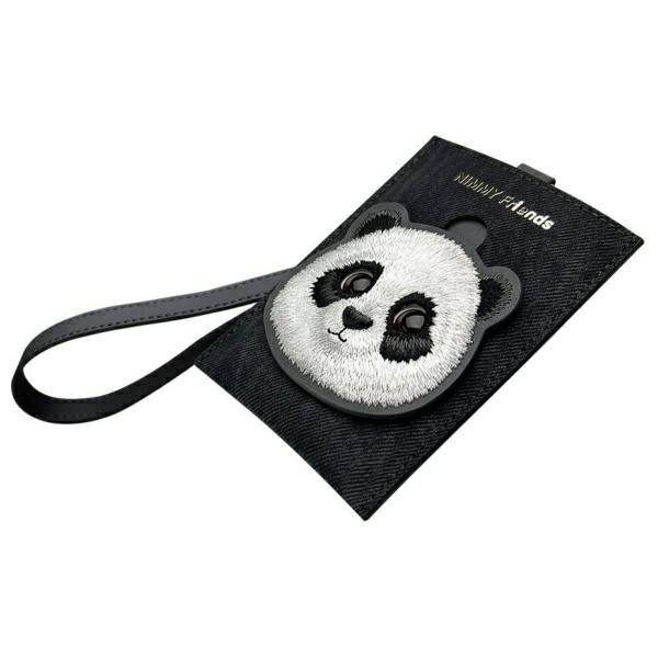 Nimmy Big Eyed Pet 2.0 Panda 3 viename rinkinys: telefono dėklas-rankinė, piniginė ir dėklas sekikliui – juodas - Image 7