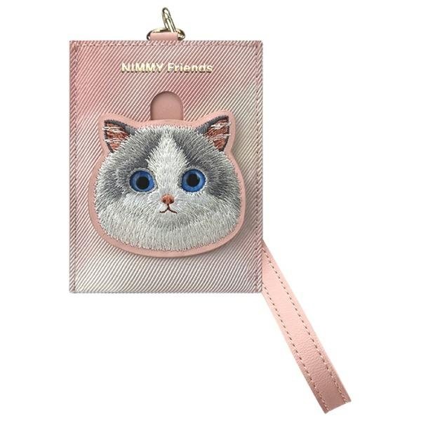 Nimmy Big Eyed Pet 2.0 Cat 3 viename rinkinys: telefono dėklas-rankinė, piniginė ir dėklas sekikliui – rožinis - Image 3