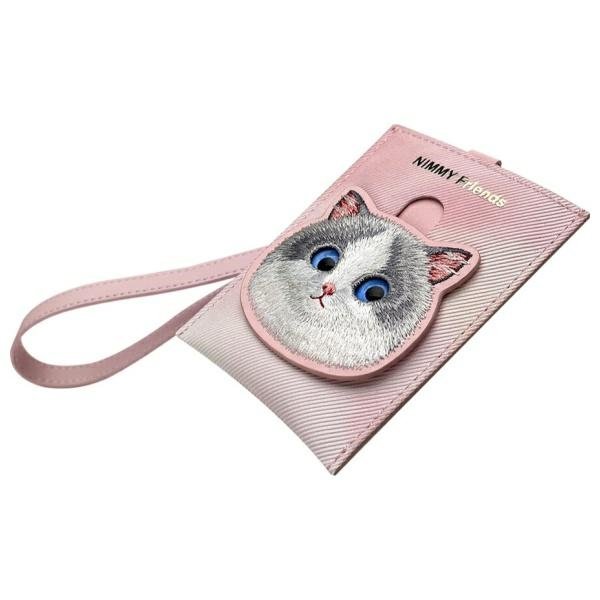 Nimmy Big Eyed Pet 2.0 Cat 3 viename rinkinys: telefono dėklas-rankinė, piniginė ir dėklas sekikliui – rožinis - Image 7