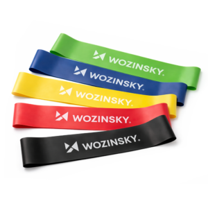 Mini resistance bands Wozinsky WGO-5 activation bands made of latex - 5 pcs.