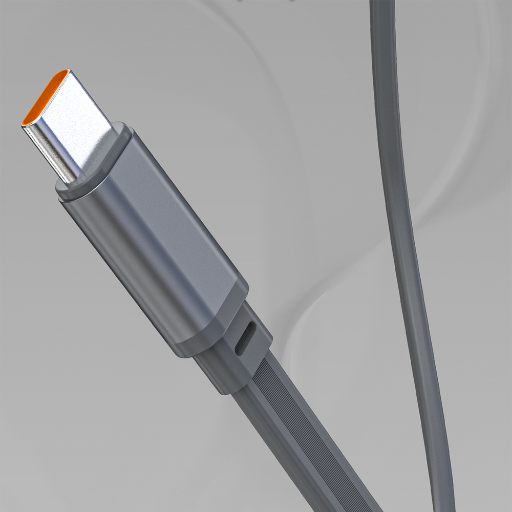 Dudao K31 Pro 45 W 20000 mAh išorinė baterija su integruotu ištraukiamu USB-C laidu – pilka - Image 5
