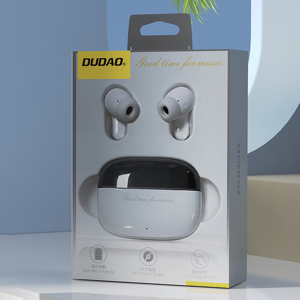 Dudao U8 Pro TWS belaidės į ausis įdedamos ausinės – baltos - Image 4