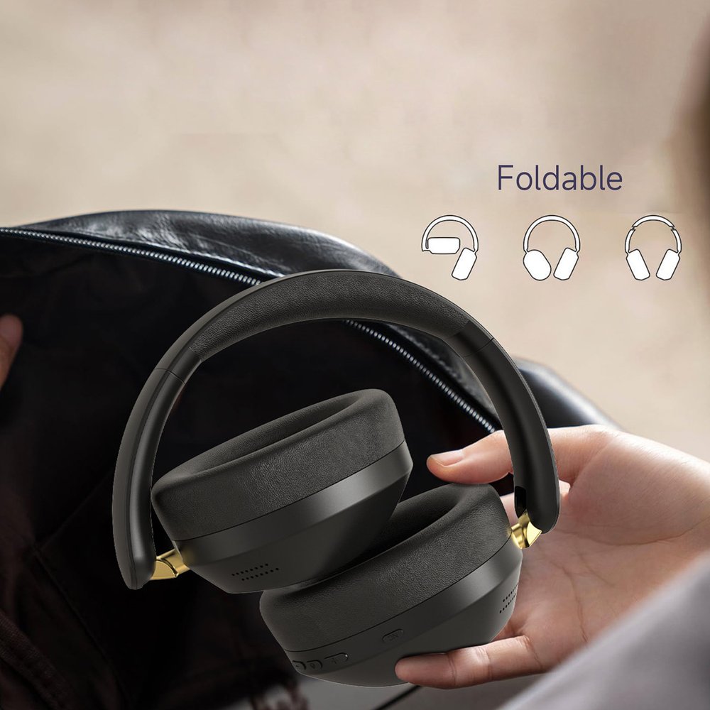 Dudao X22 Max belaidės ant ausų dedamos Bluetooth ausinės su ANC – juodos - Image 4