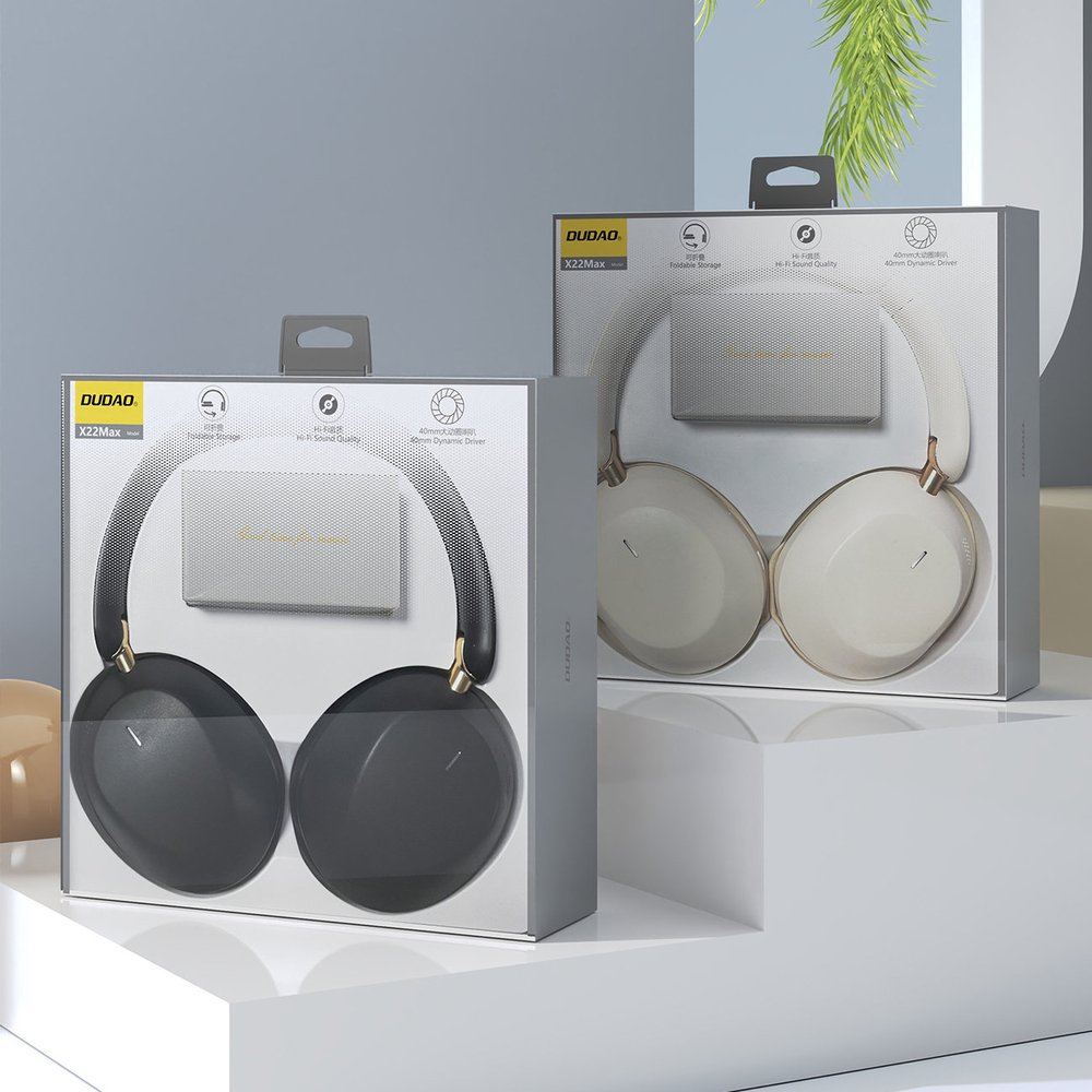 Dudao X22 Max belaidės ant ausų dedamos Bluetooth ausinės su ANC – juodos - Image 6