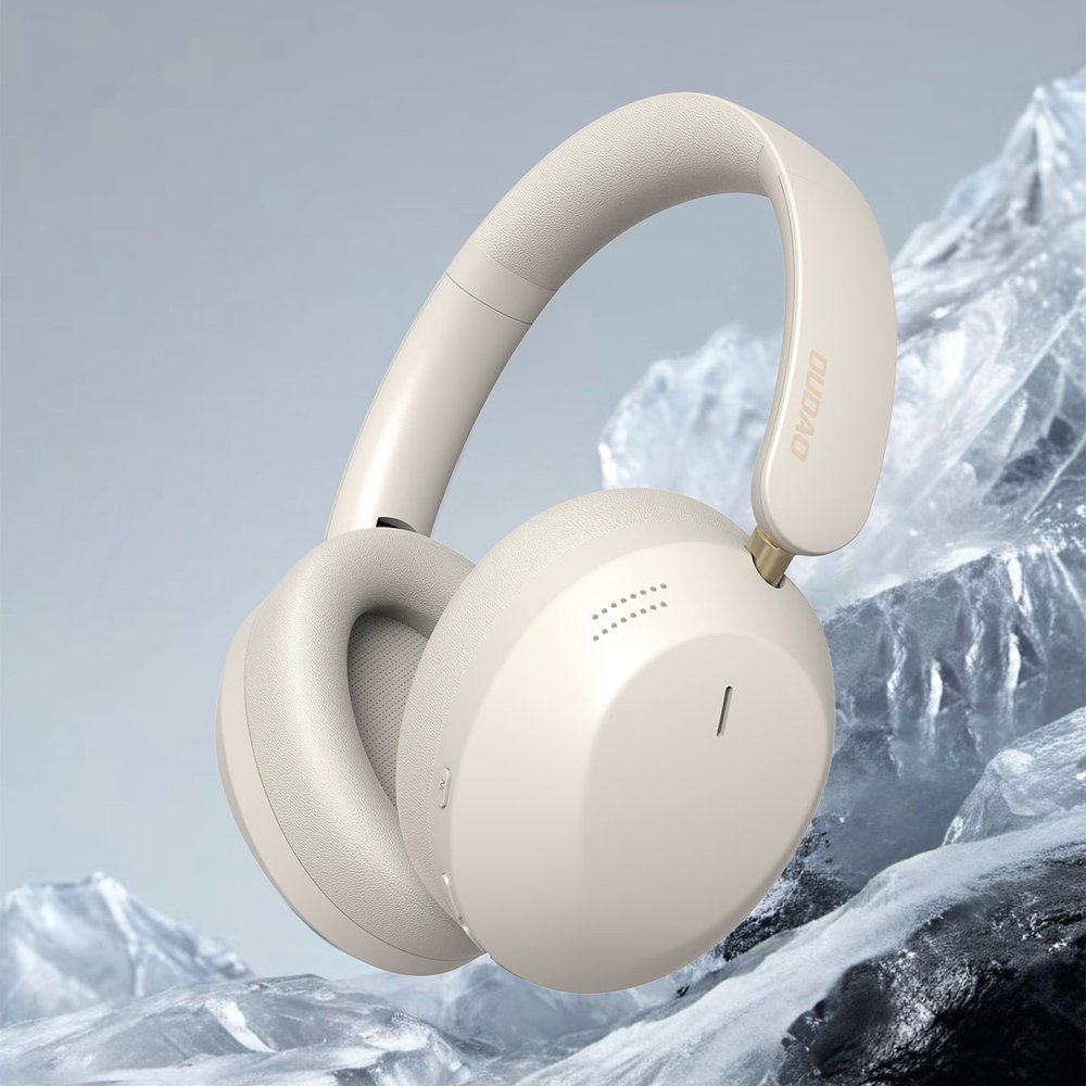 Dudao X22 Max belaidės ant ausų dedamos Bluetooth ausinės su ANC – smėlio spalvos - Image 2