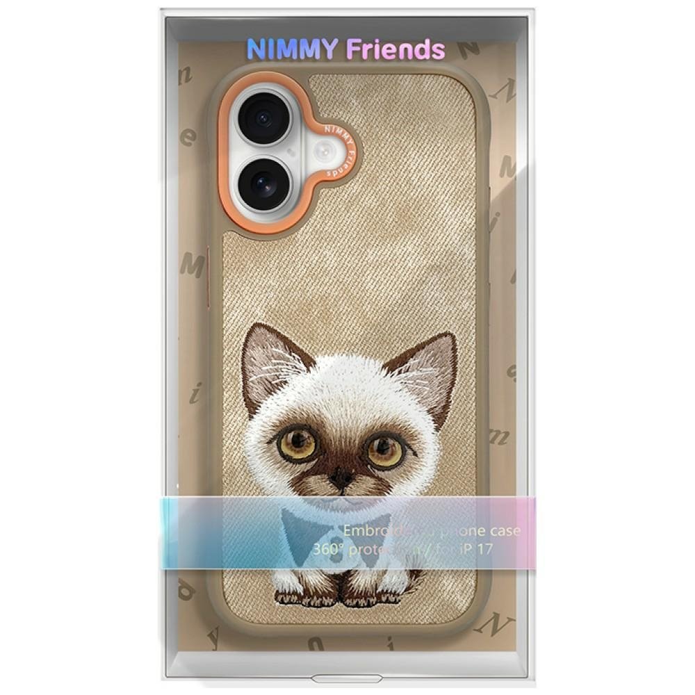 Nimmy Big Eyed Pet 2.0 Cat dėklas iPhone 17 – smėlinis - Image 7