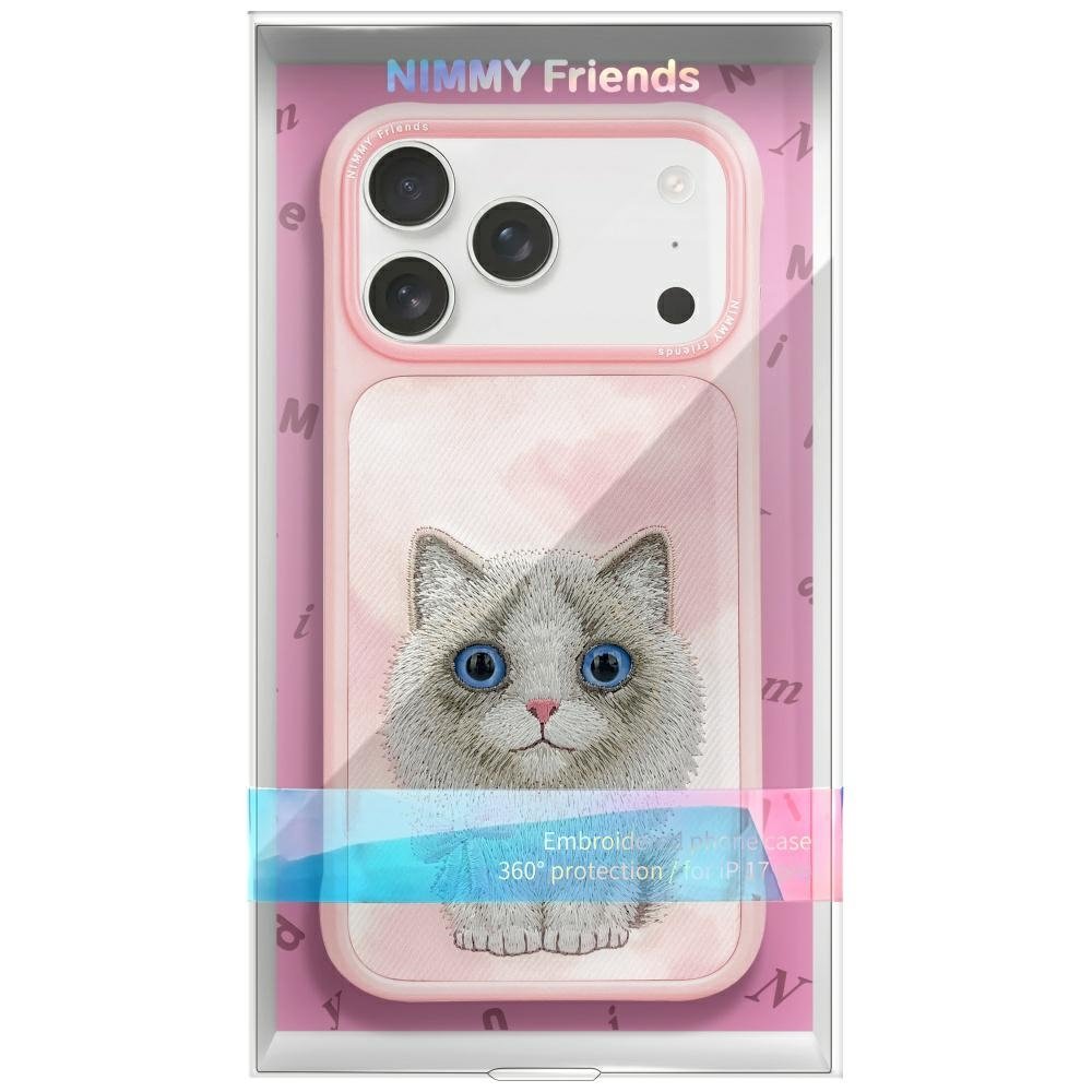 Nimmy Big Eyed Pet 2.0 Cat dėklas iPhone 17 Pro – rožinis - Image 2