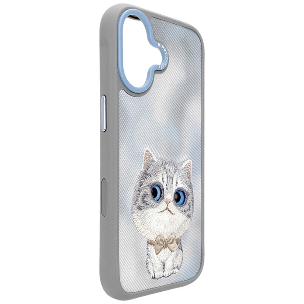 Nimmy Big Eyed Pet 2.0 Cat dėklas iPhone 17 – pilkas - Image 3