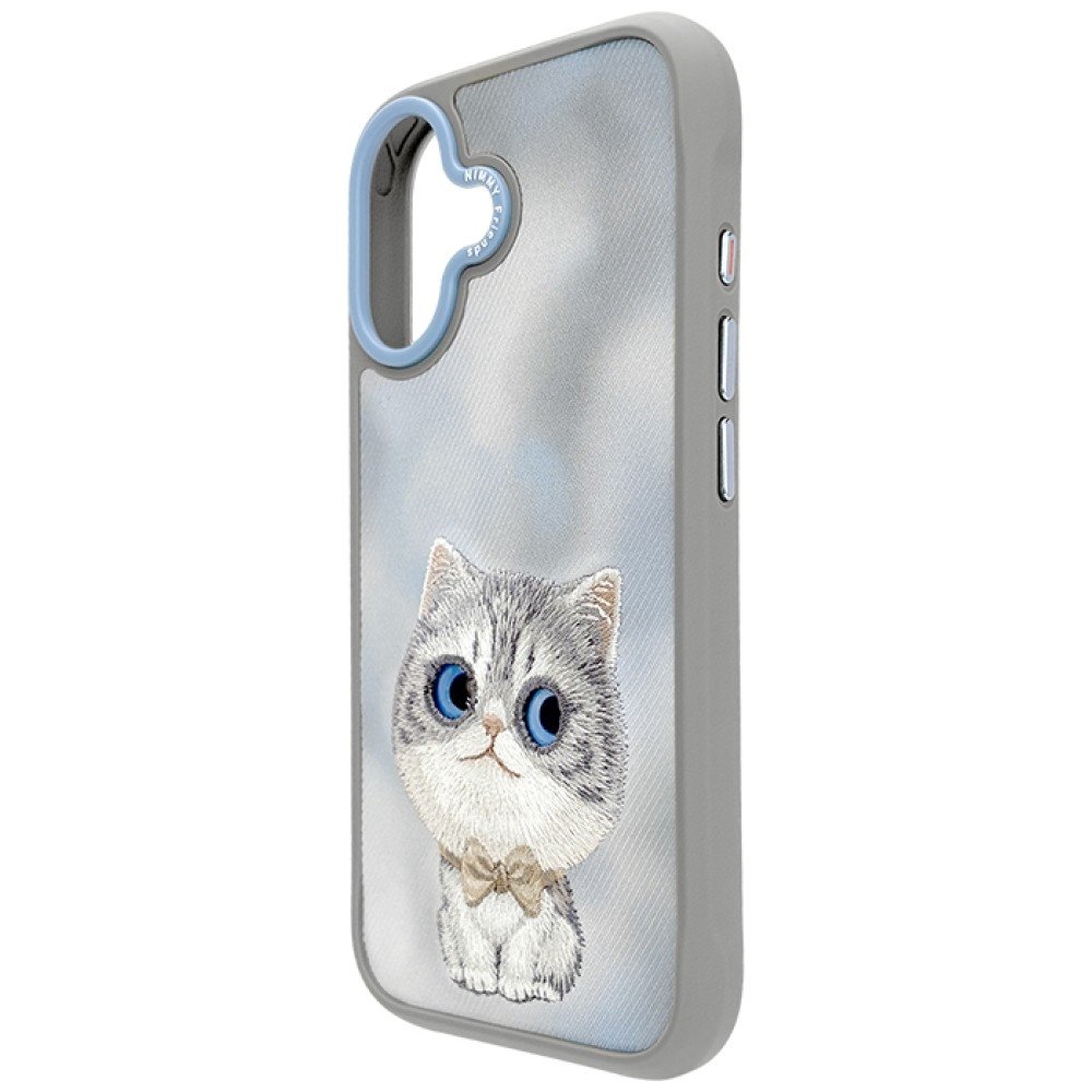 Nimmy Big Eyed Pet 2.0 Cat dėklas iPhone 17 – pilkas - Image 4
