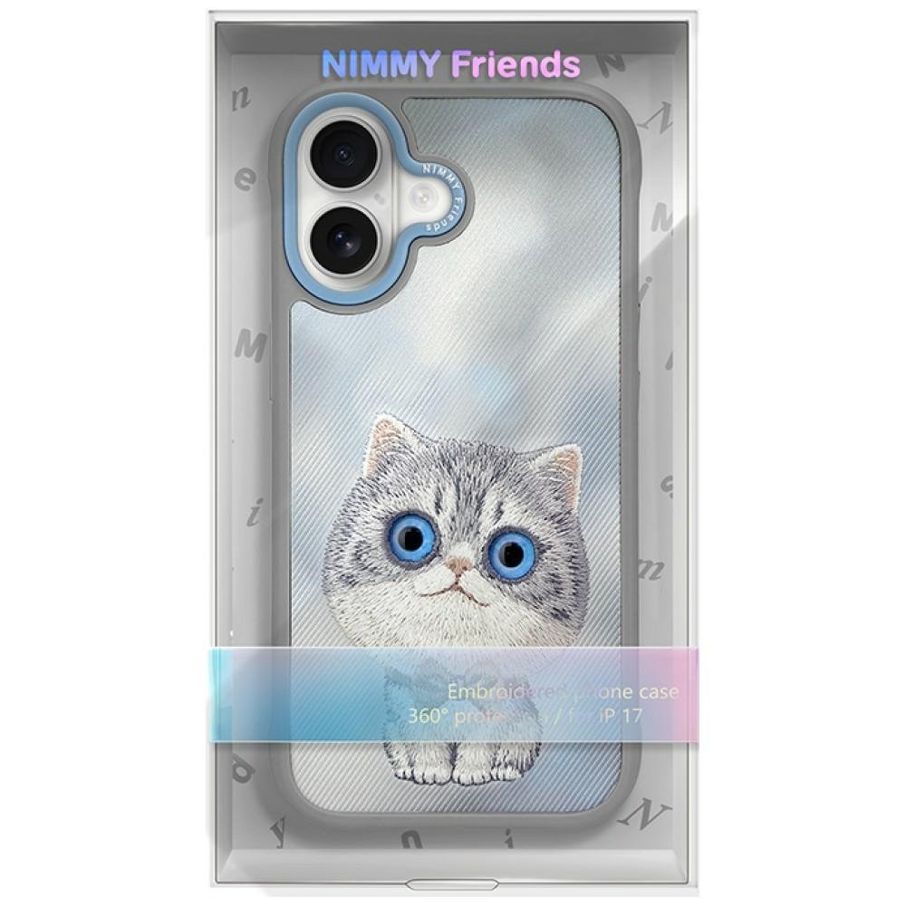 Nimmy Big Eyed Pet 2.0 Cat dėklas iPhone 17 – pilkas - Image 7