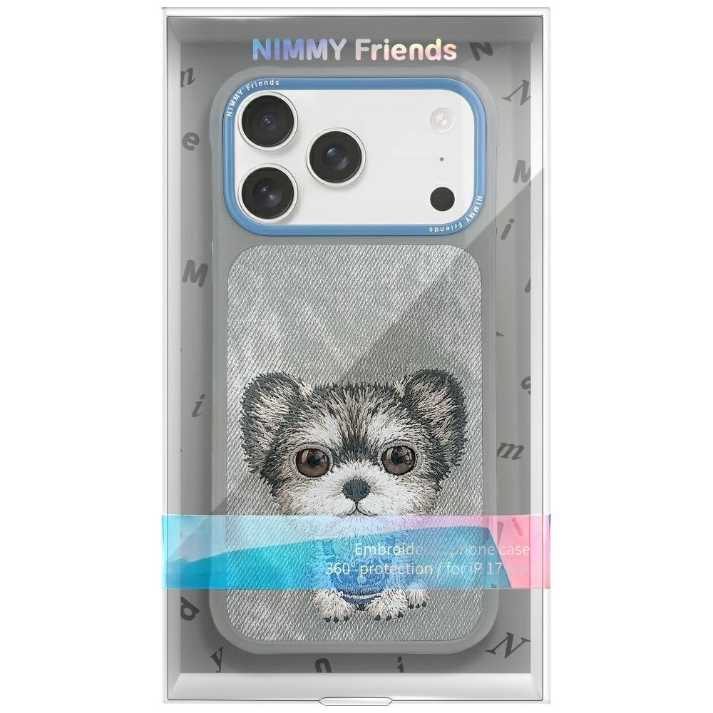 Nimmy Big Eyed Pet 2.0 Dog dėklas iPhone 17 Pro – pilkas - Image 2