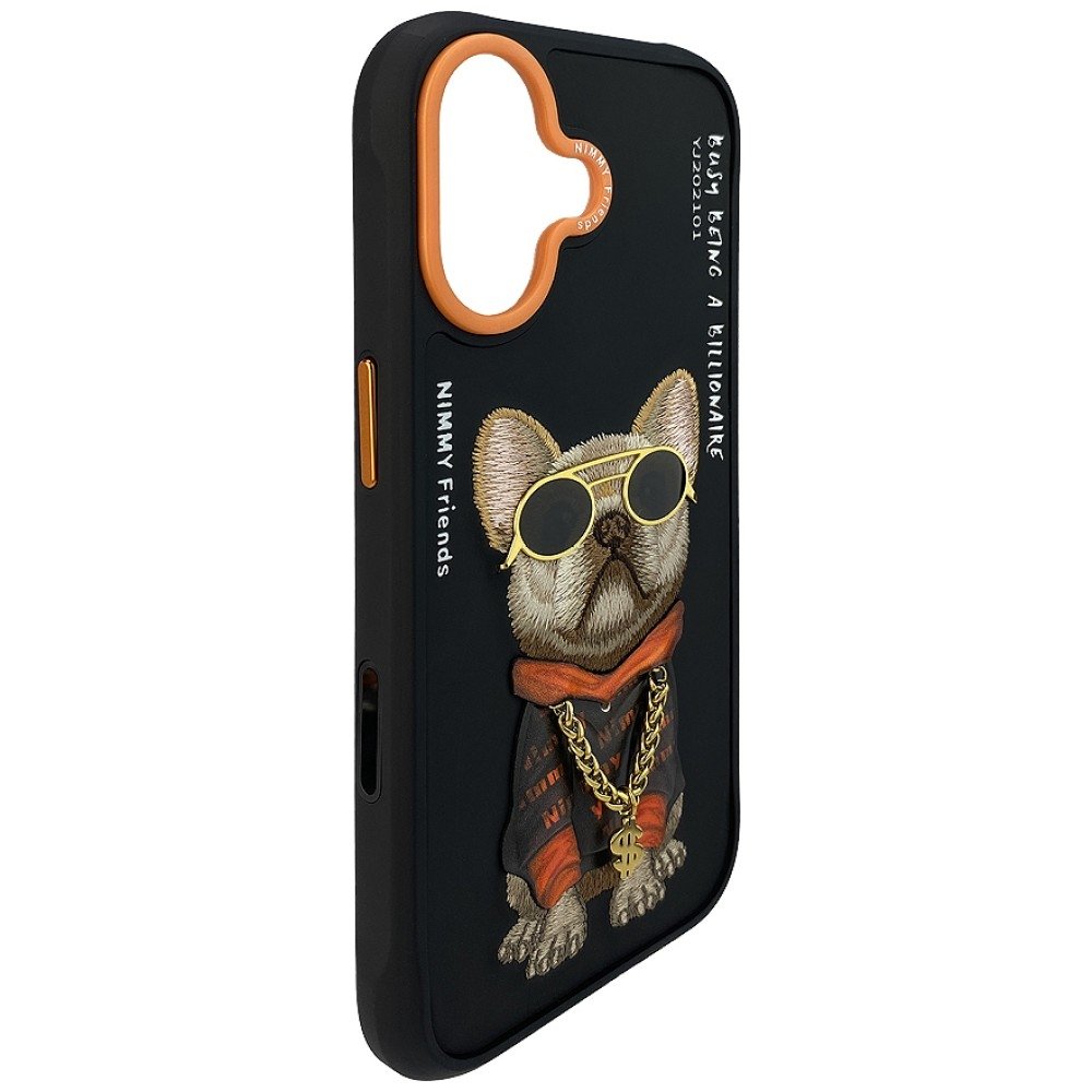 Nimmy Glasses Cool Dog dėklas iPhone 17 – juodas - Image 4