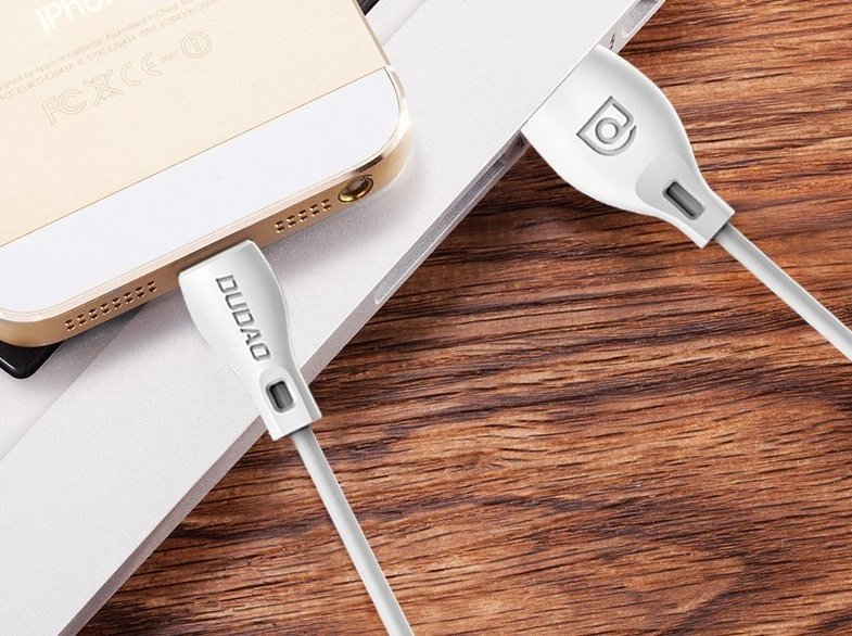 Dudao USB – Lightning kabelis 2.4A, 1 m – baltas (L4L) - Image 14
