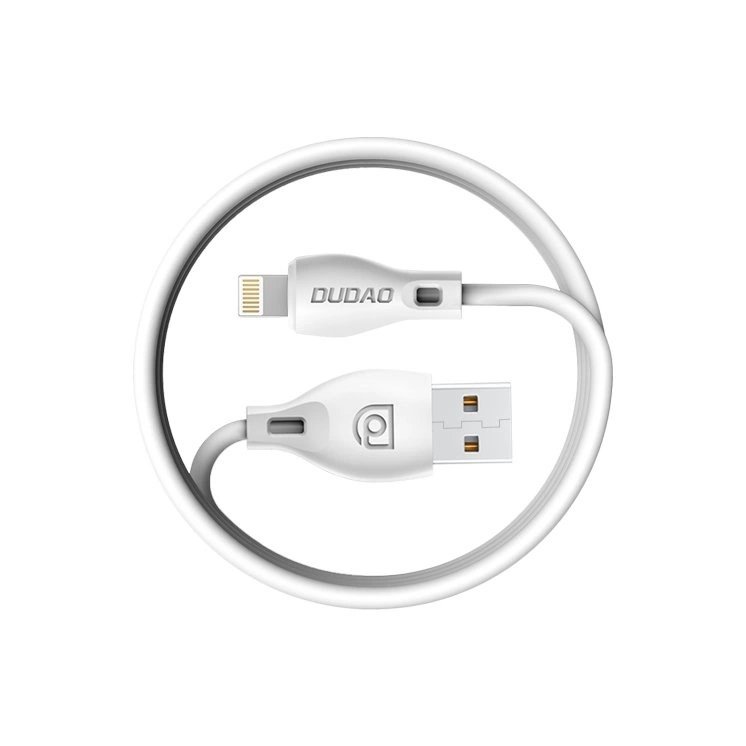 Dudao USB – Lightning kabelis 2.4A, 1 m – baltas (L4L) - Image 3