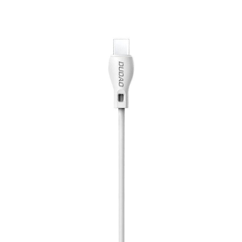 Dudao USB – USB-C kabelis 2.1A, 1 m – baltas (L4T) - Image 2