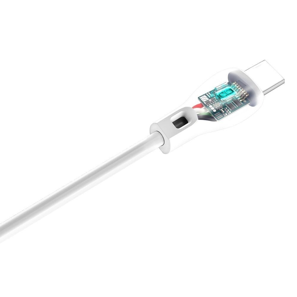 Dudao USB – USB-C kabelis 2.1A, 1 m – baltas (L4T) - Image 5
