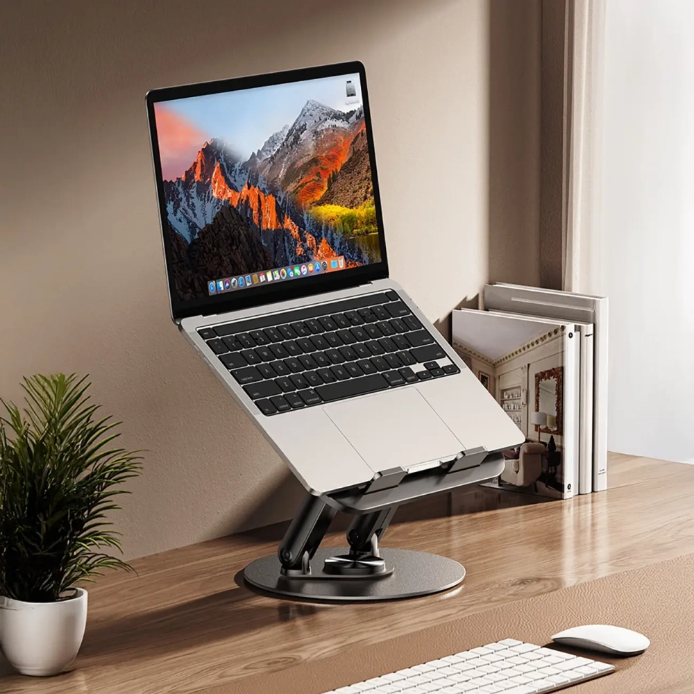 Wozinsky WRS-K75 pasukamas nešiojamojo kompiuterio ir planšetės stovas – juodas - Image 5