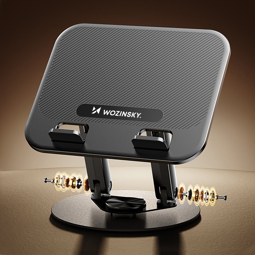 Wozinsky WRS-K75 pasukamas nešiojamojo kompiuterio ir planšetės stovas – juodas - Image 8