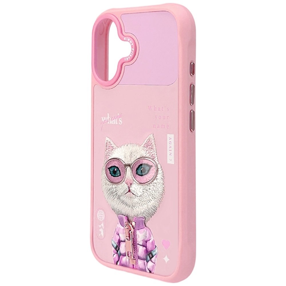 Nimmy Cool&Cute 2.0 Cat dėklas iPhone 17 – rožinis - Image 5