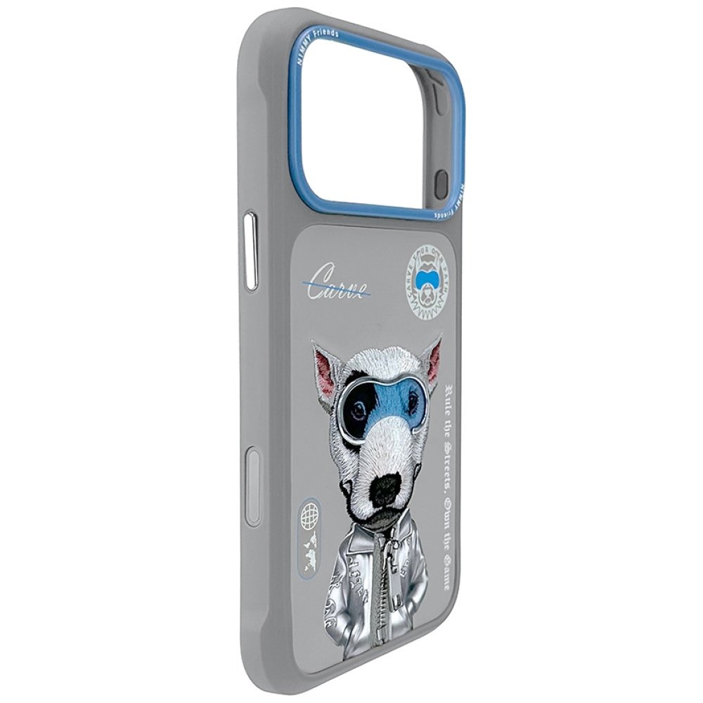 Nimmy Cool&Cute 2.0 Dog dėklas iPhone 17 Pro – pilkas - Image 2
